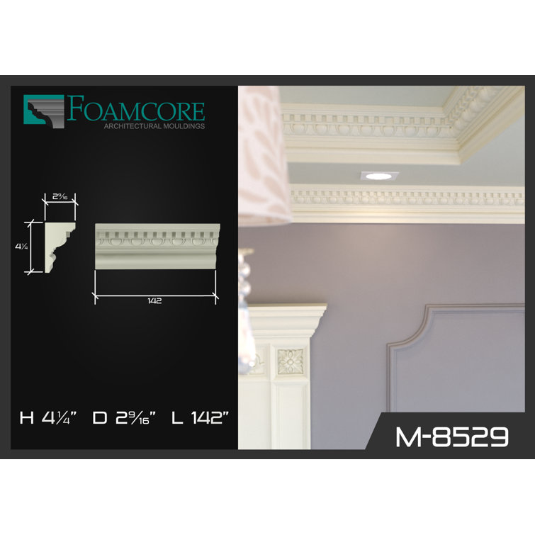 ChemcrestFoamcore 4.25'' H x 142'' W D Urethane Crown Wayfair Canada